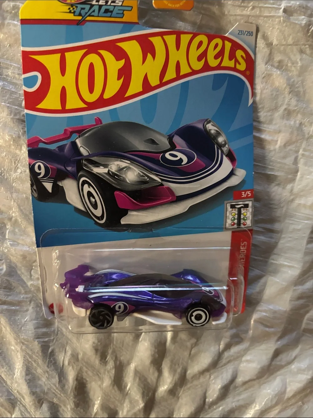 Hot Wheels Purple Race Car - Sleek Collectible
